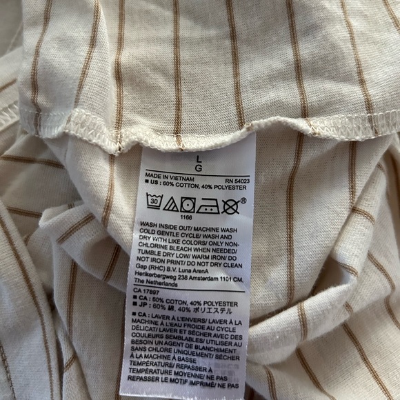 Banana Republic Premium Wash Striped Crew-Neck T-Shirt - Picture 8 of 9